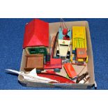 A QUANTITY OF WOODEN TOYS, to include a Grace Toys Breakdown lorry, complete with working crane (
