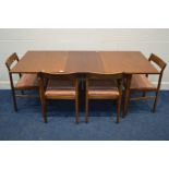 A FYNE LADY TEAK EXTENDING DINING TABLE, extended length 169cm x closed length 123cm x depth 80cm