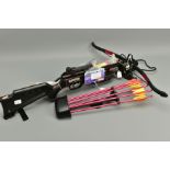 A JAGUAR CROSSBOW together with nineteen bolts plus a spare string, external condition of items is