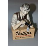 AN EARLY 20TH CENTURY COBBLER ADVERTISING DISPLAY FOR 'PHILLIPS STICK - A - SOLES AND HEELS', the