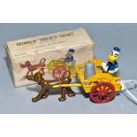 A BOXED SALCO DISNEY NOVELTIES DONALD DUCK'S DAIRY, No 85/9, Donald & Pluto figures, yellow milk