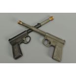 TWO .177'' GAT AIR PISTOLS, both are in working order and complete with breech pins, the Gat air