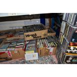 EIGHT BOXES AND TWO STANDS OF CD'S, some collections, assorted artists, mostly Jazz with some