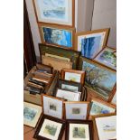 PAINTINGS AND PRINTS ETC, to include an Alan Preece oil on canvas landscape scene, watercolour of