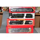 THREE BOXED HORNBY RAILWAYS 00 GAUGE LOCOMOTIVES, class 2800, No 2845, weathered BR black livery (