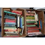 ROBIN HOOD - TWO BOXES OF BOOKS RELATING TO ROBIN HOOD, including Childrens books, film books,