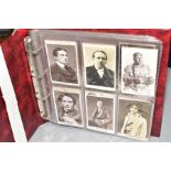 PHOTOGRAPHIC POSTCARDS, an album containing approximately 170 photographic postcards from the late