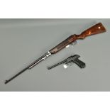 TWO ITEMS consisting of a .22'' Webley & Scott Mk 111 air rifle serial number 23563, the link arms