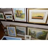 PAINTINGS AND PRINTS ETC, to include Graham Blaine watercolour of fishing trawlers, size