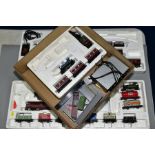 THREE PART BOXED HORNBY RAILWAYS 00 GAUGE TRAIN SETS, not complete, appear to be mix and match
