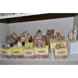 A GROUP OF FOURTEEN BOXED DAVID WINTER COTTAGES, comprising Vicarage, Fishermans Wharf, The Bothy,