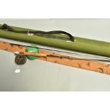 AN ORVIS GRAPHITE FLY ROD WITH ORVIS C.F.O. IV REEL ATTACHED, the two piece Advantage 9' 3'' rod