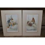 GORDON KING (BRITISH 1939), two signed limited edition prints 'Selina' and 'Susie' depicting