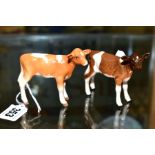 TWO BESWICK CALVES, 'Guernsey Calf' No. 1249A and 'Ayrshire Calf' No. 1249B (2)