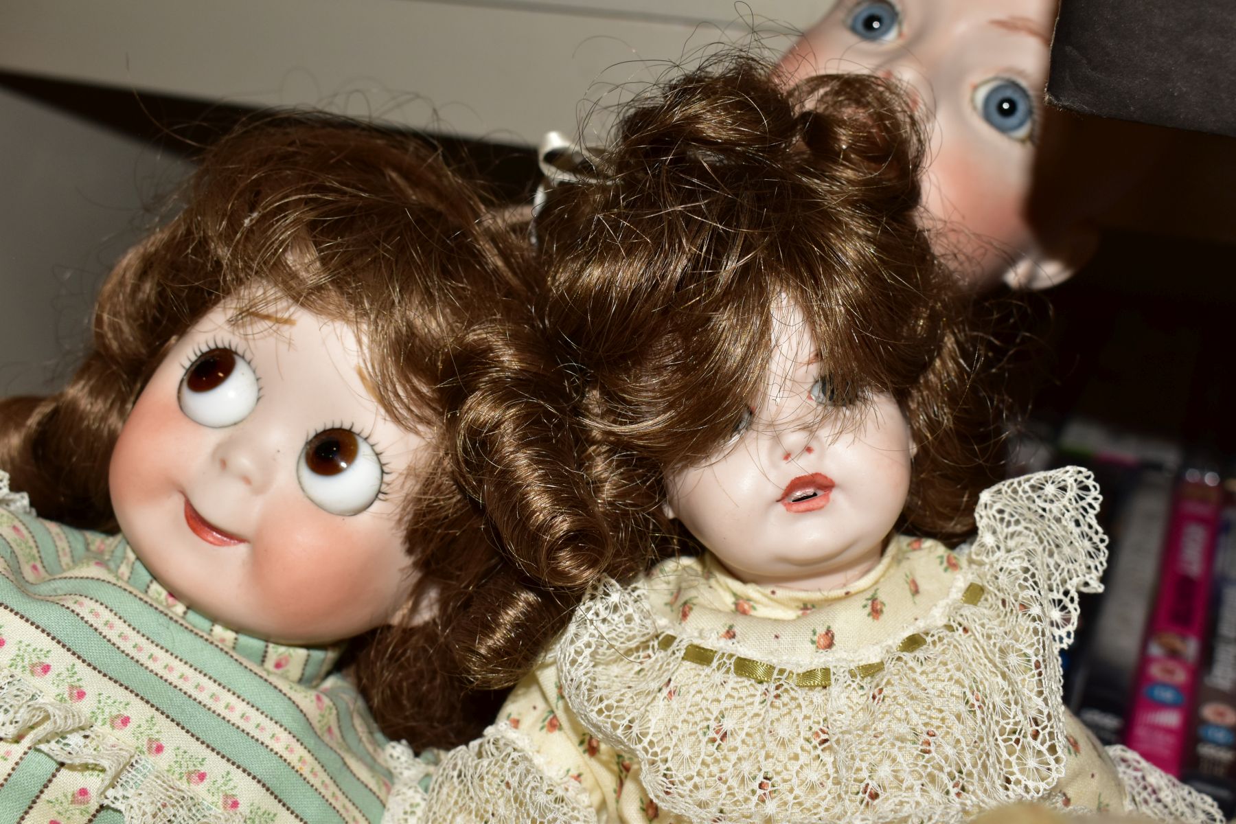 A QUANTITY OF DOLLS, BOARD GAMES, CD'S AND DVD'S, dolls include modern reproduction, Creations - Image 9 of 14