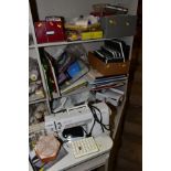 A QUANTITY OF ART AND SEWING ITEMS, including a 'Pfaff Hobby 120 GrandQuilter' sewing machine,