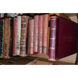 ONE BOX OF LATE 19TH CENTURY BOOKS, to include 'New Large Scale Ordnance Atlas of the British Isles'