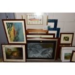 A COLLECTION OF FISH THEMED PRINTS ETC, to include examples by David Miller, Richard Smith,