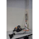 A VAX POWER 4 VACUUM CLEANER, a Vax model 121 wet and dry vacuum (some attachments missing) and a