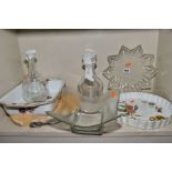 CERAMICS AND GLASS ETC, to include a Royal Worcester 'Evesham' dish, flan dish, damaged, late