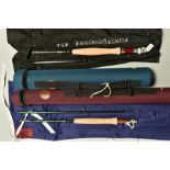 A HARDY GEM SMUGGLER MKII 9' SIX PIECE FLY FISHING ROD, in a Hardy cloth bag and in a hard Hardy