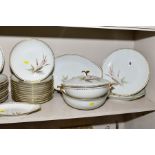 A 20TH CENTURY PL FRENCH PORCELAIN DINNER SERVICE, spray of corn design, comprising a tureen and