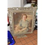 A SEATED THREE QUARTER LENGTH PORTRAIT OF A FEMALE FIGURE, signed and dated George Kirton? 1937,