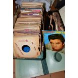 A TRAY AND CASE CONTAINING OVER ONE HUNDRED ANd TWENTY 78S including Frank Sinatra, Bill Haley and