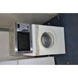 A ZANUSSI TD61 TUMBLE DRYER, width 50cm x height 69cm and a Breville stainless steel microwave,