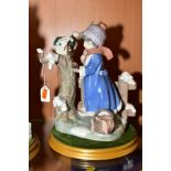 A LLADRO FIGURE GROUP, 'Winter Frost' No 5287, designed by Antonio Ramos, height 26cm, with