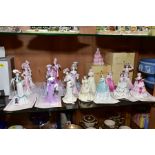 SEVENTEEN COALPORT FIGURINES, comprising nine from My Fair Lady collection 'Lady Sarah', 'Lady