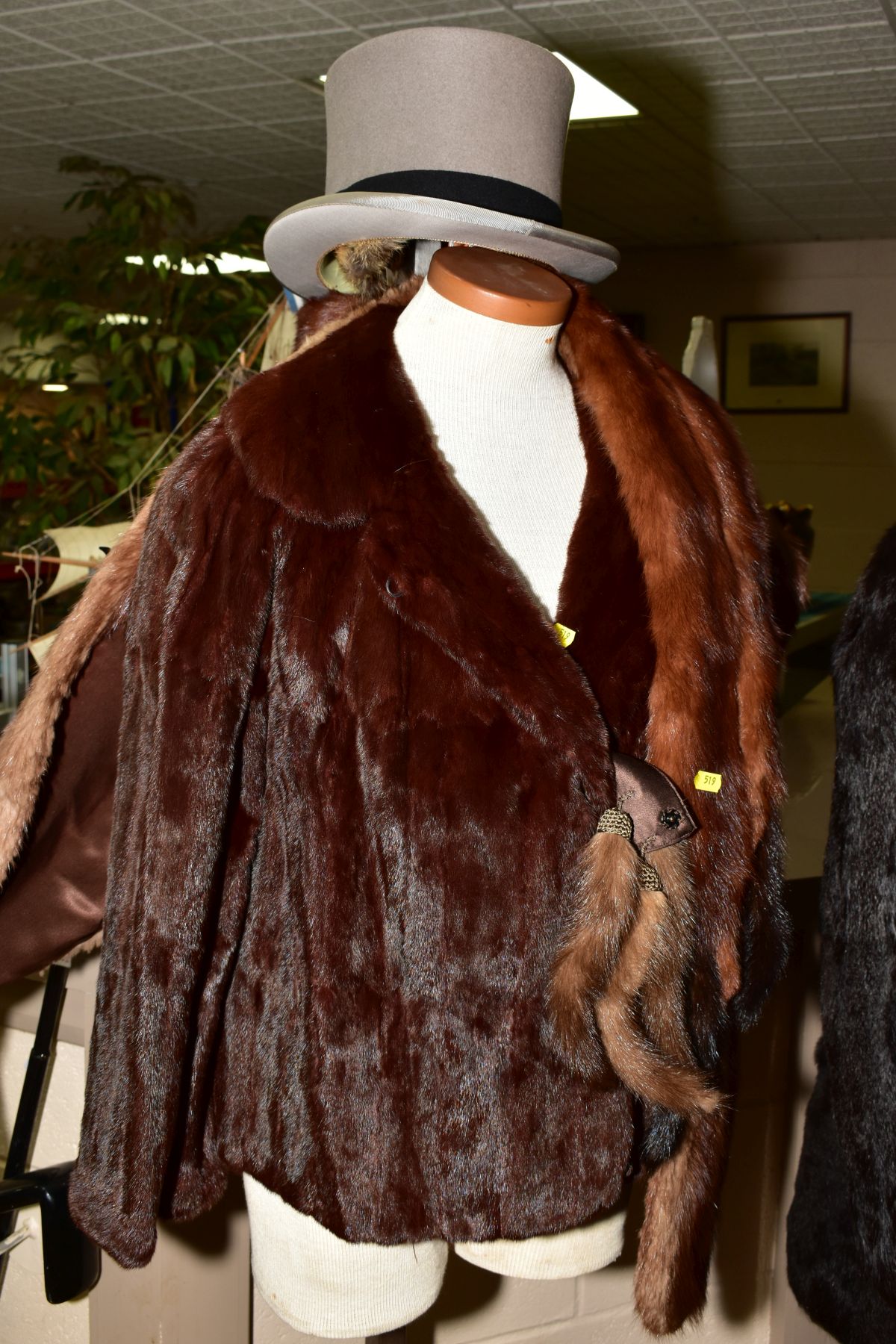 A LADIES SQUIRREL FUR JACKET, with silk lined interior, bears label for Faulkes of Edgbaston, - Image 3 of 4