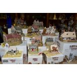 THIRTEEN BOXED LILLIPUT LANE SCULPTURES, all with deeds except where mentioned, comprising twelve