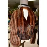 A LADIES SQUIRREL FUR JACKET, with silk lined interior, bears label for Faulkes of Edgbaston,