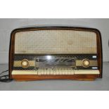 A LARGE VINTAGE ORION IMP AR612 RADIO, in a wooden case (PAT fail - no plug/not tested)