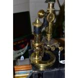 A ROSS ECLIPSE METALLURGITAL MICROSCOPE, No.6068 of brass construction with some scratches and