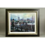 CHRISTIAN HOOK (BRITISH 1971) 'EMBANKMENT' a London cityscape, limited edition print 33/195,