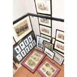 A COLLECTION OF PRINTS to include Sappers and Miners uniform illustrations, Royal Military