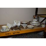 A KEELING & CO LOSOL WARE BATHURST PATTERN SIX PIECE WASH SET, together with a God Speed The