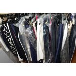 A RAIL OF LADIES SKIRTS AND TROUSERS, including Wallis, Basler, Alexon etc, some evening wear,
