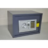 A HILKA S-25EA (II) PERSONAL HOME SAFE with one key, width 35cm x depth 25cm x height 25cm and a