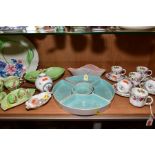 A GROUP OF CERAMICS, to include Royal Crown Derby teawares, Rd 839 892, (10), Spode cream jug and