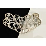 A SILVER EDWARDIAN NURSES BELT BUCKLE, of an open work foliate design, hallmarked Birmingham 1902,