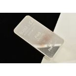 A 500 GRAM SILVER INGOT, signed 'Baird & Co' bullion merchants London, 999.9 fine silver