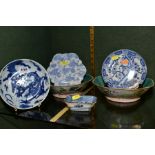 A SMALL GROUP OF CHINESE AND JAPANESE CERAMICS, including a pair of 19th century Chinese porcelain