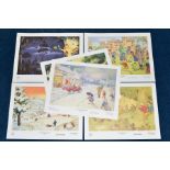 A SET OF SIX RUPERT BEAR LIMITED EDITION UNFRAMED PRINTS, signed by the artist John Harrold,