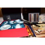 A GROUP OF BOXED ORIENTAL TEAWARES, CHOP STICKS, ETC, to include four wooden bookmarks, a