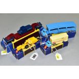 THREE BOXED LESNEY MATCHBOX MAJOR PACK MODELS, Caterpillar Earth Mover/Scraper, No.M1, Bedford