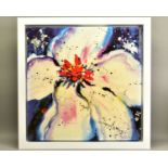 DANIELLE O'CONNOR AKIYAMA (CANADA 1957) 'FIRE AND ICE I' a limited edition print of a blossom 3/175,