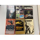 JAMES BOND, six early paperback books, to include 'The Book of Bond' 1966, 'For Bond Lovers Only'